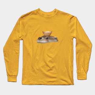 Eurasian Otter with Gold Ingot Long Sleeve T-Shirt